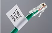 ฉลากสายไฟแบบ Cable Flag Label สำหรับติดระบุสาย LAN และสายสัญญาณ ช่วยแสดงชื่อสาย หมายเลข หรือข้อมูลจุดเชื่อมต่อให้ตรวจสอบและบำรุงรักษาได้ง่าย